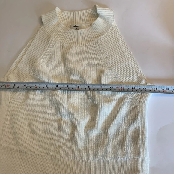 Wilfred Crevier knitted sleeveless top. White size XS - Picture 11 of 12